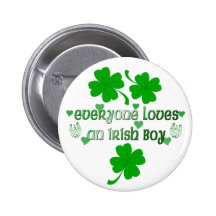 Botón irlandés del muchacho de los amores pin