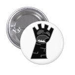 Botón negro del grajo del zombi pin