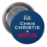 Botón redondo de la campaña de CHRISTIE 2016 de Ch