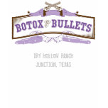 Botox and Bullets - Ladies Spaghetti Fitted T-shirt