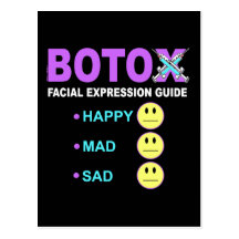 BOTOX Facial Expression Guide Postcard