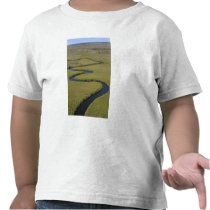 Botswana, Africa. Arial view Okavango river. T-shirts