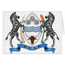 Botswana coat of arms cards