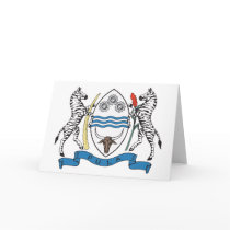 Botswana Coat of Arms Greeting Card by FlagTshirts Botswana Coat of Arms Greeting Card