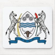 Botswana Coat of Arms Mousepad by FlagTshirts Botswana Coat of Arms Mousepad