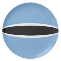 Botswana Fisheye Flag Plate