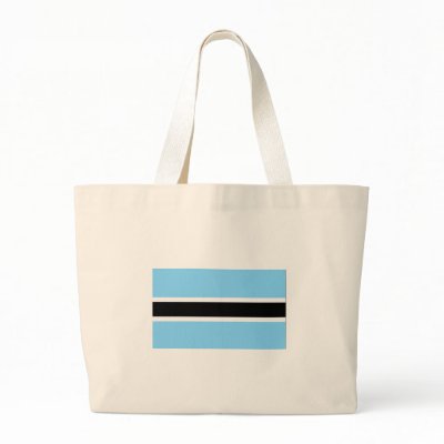 Botswana Flag Canvas Bags by CulturalPerspective3