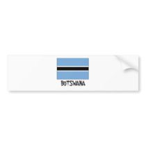 Botswana Flag bumper stickers by flagshirt Botswana Flag bumper stickers