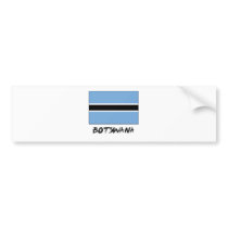 Botswana Flag bumper stickers by flagshirt Botswana Flag bumper stickers