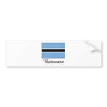 Botswana Flag Design bumper stickers by flagshirt Botswana Flag Design bumper stickers