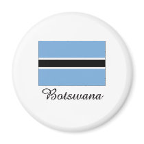 Botswana Flag Design magnets