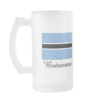 Botswana Flag Design mugs
