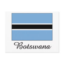 Botswana Flag Design postcards