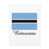 Botswana Flag Design postcards