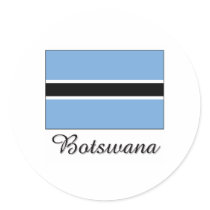 Botswana Flag Design stickers by flagshirt Botswana Flag Design stickers