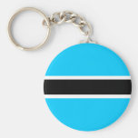 Botswana Flag Keychain