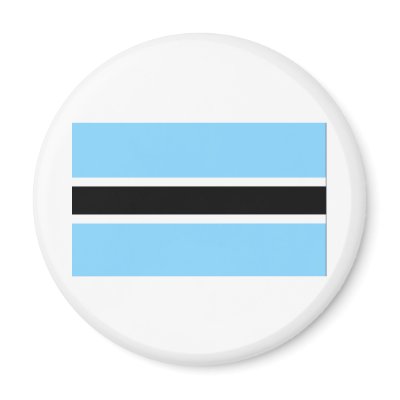 Botswana Flag Fridge Magnets by CulturalPerspective3