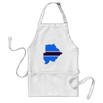 Botswana flag map aprons