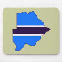 Botswana flag map mousepads by FlagStore Botswana flag map mousepads