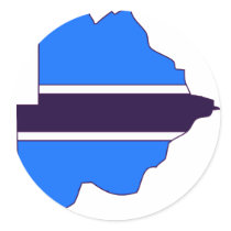 Botswana flag map stickers by FlagStore Botswana flag map stickers