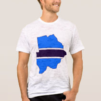 Botswana flag map t-shirts