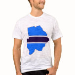 Botswana flag map t-shirts