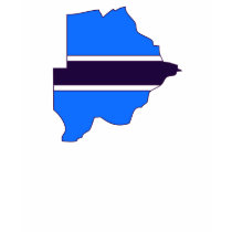 Botswana flag map t-shirts by FlagStore Botswana flag map t-shirts