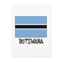 Botswana Flag postcards