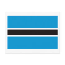 Botswana Flag Postcard