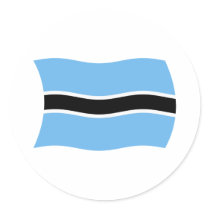 Botswana Flag Sticker by livingflags Botswana Flag Sticker