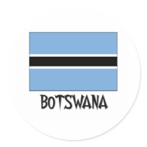 Botswana Flag stickers by flagshirt Botswana Flag stickers