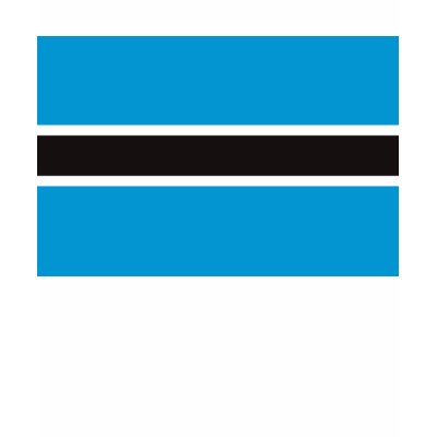 Botswana Flag T-shirt by FlagTshirts