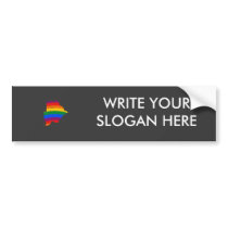 BOTSWANA GAY PRIDE BUMPER STICKER