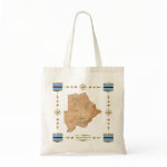 Botswana Map Flag Border Bag