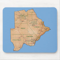 Botswana Map Mousepad by FlagAndMap Botswana Map Mousepad