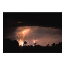 Botswana, Moremi Game Reserve, Lightning fills