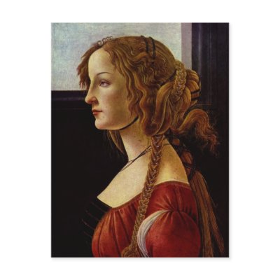 Sandro Fashion on Botticelli  Sandro Portr T Der Simonetta Vespucci Post Card From