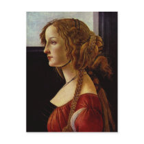 Botticelli, Sandro Portr?t der Simonetta Vespucci  postcards