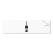 Bottle of Champagne with blank label Bumper Sticker