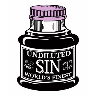 Bottle of Sin ladies t-shirt shirt