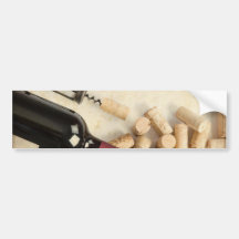 Bottle of Wine Bumper Stickers