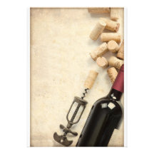 Bottle of Wine Custom Invitation