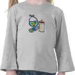 bottle rattle bib - blue t-shirts