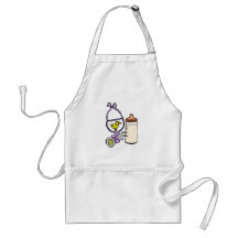 bottle rattle bib lavender aprons
