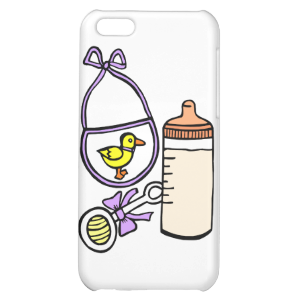 bottle rattle bib lavender iPhone 5C case