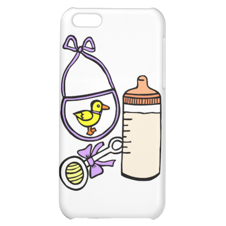 bottle rattle bib lavender iPhone 5C case