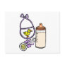 bottle rattle bib lavender post cards