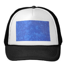 Bottom of blue colors mesh hats