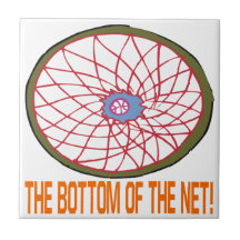 Bottom Of The Net Ceramic Tile