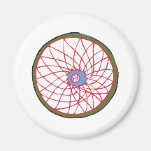 Bottom Of The Net Refrigerator Magnets